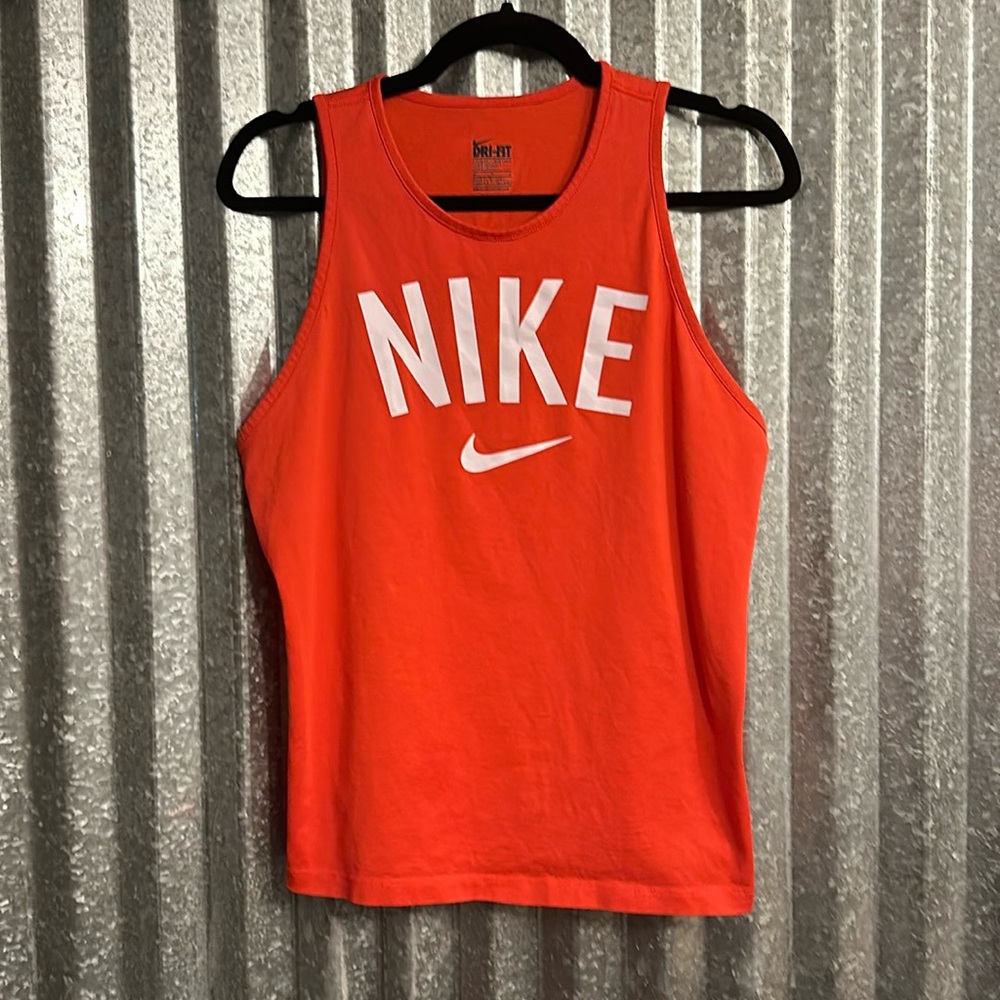 Red Nike DriFit Loose Fit Tank Top - Sz M